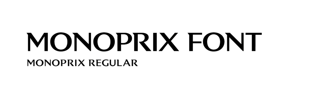 Custom Typographie Monoprix