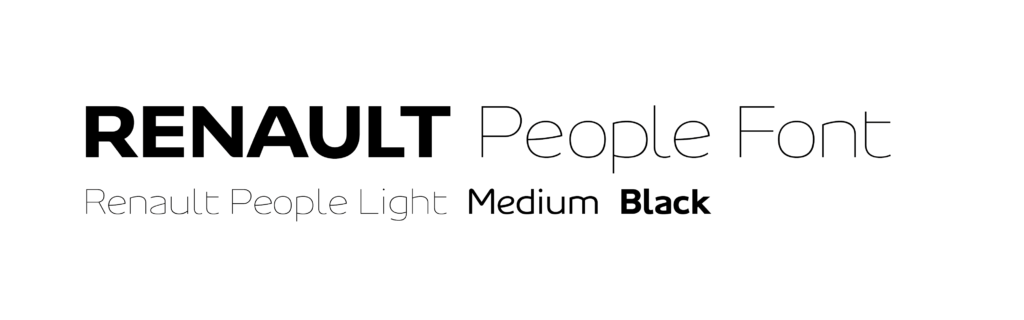 Custom Typographie Renault