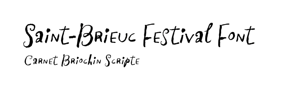 Custom Typographie Ville de Saint-Brieuc
