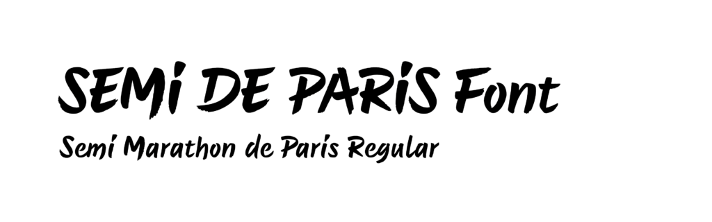 Custom Typographie Semi Marathon de Paris