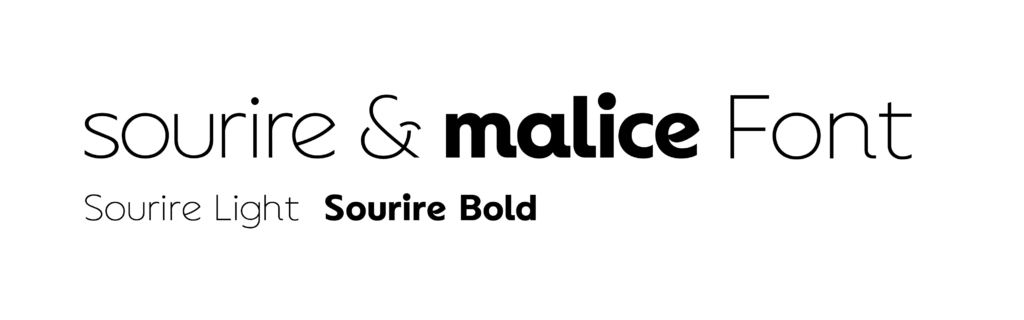 Custom Typographie Sourire & malice